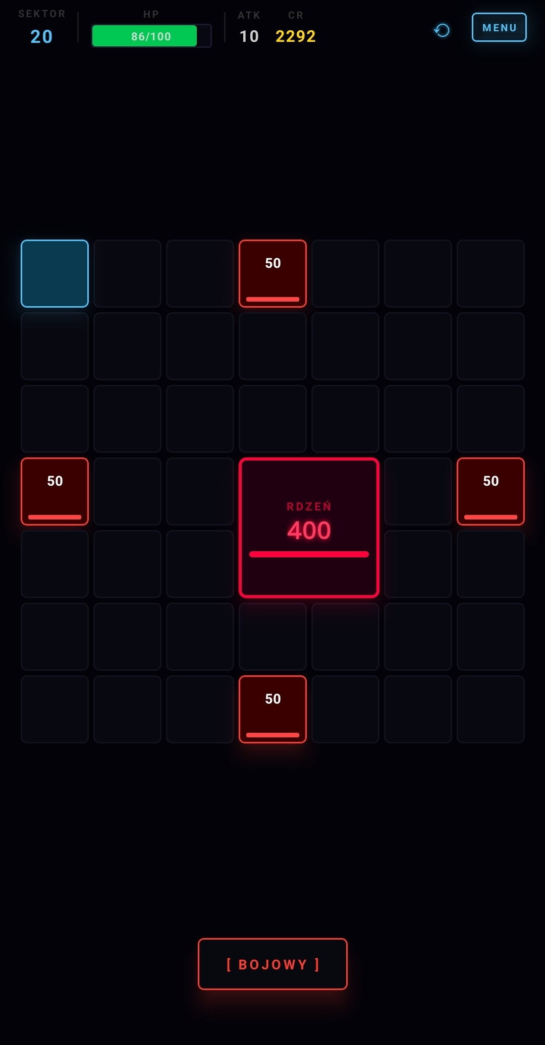 Neon Grid — boss